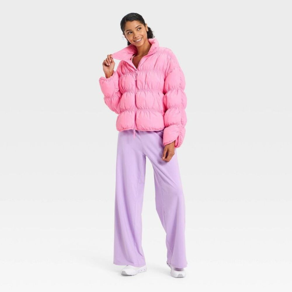 JoyLab Pink Puffer Jacket - Picture 3 of 3